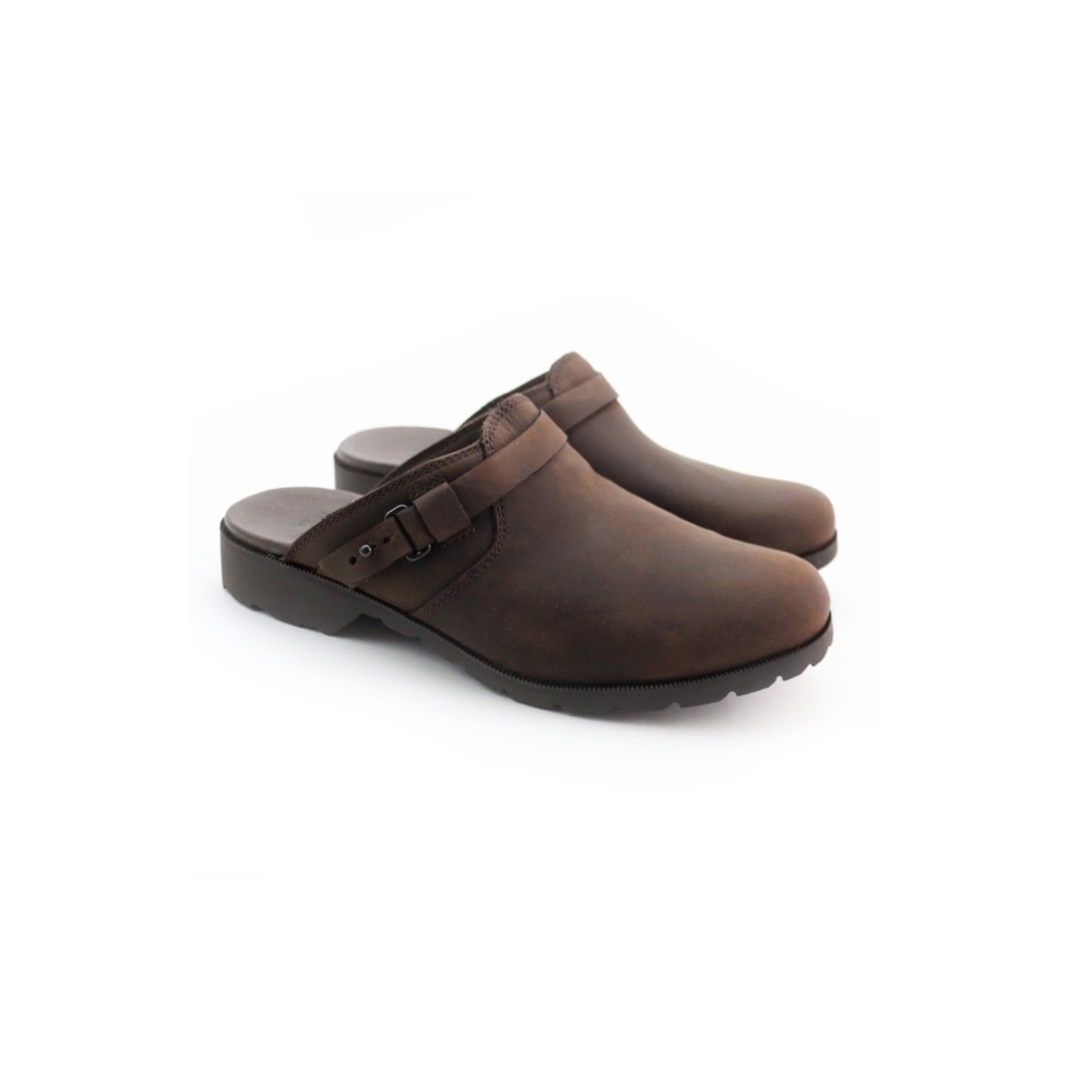 Teva Delavina leather mule clogs